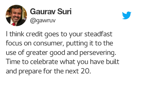 Gaurav Suri twitter post about value research