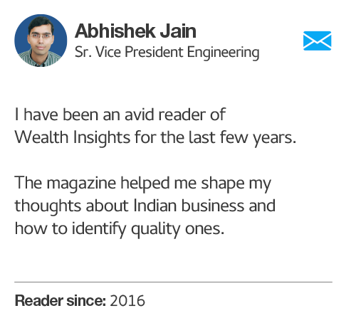 Venkatesh mail testimonial about Value research