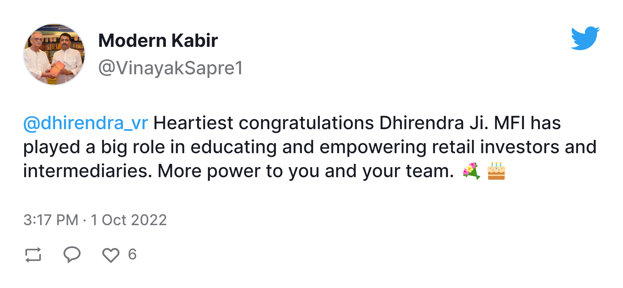 Modern Kabir post about value research
