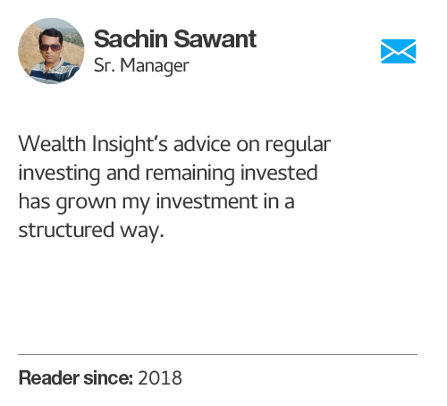 sachin mail testimonial about Value research